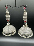 H&A Jewellery Handmade Brass Oxidized Jhumka