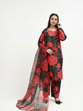 Imran Aftab Valentine's Day Raw Silk Printed Stitched 3-Piece Suit-IAVD 06