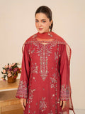 Stylish Collection Royal Pret Linen Embroidered Stitched 3-Piece Suit-Dusty Rose