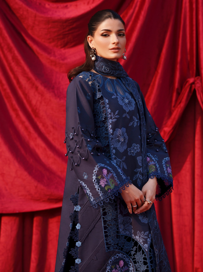 Parishay Summer Queen Lawn Embroidered Unstitched 3-Piece Suit-SQ-09