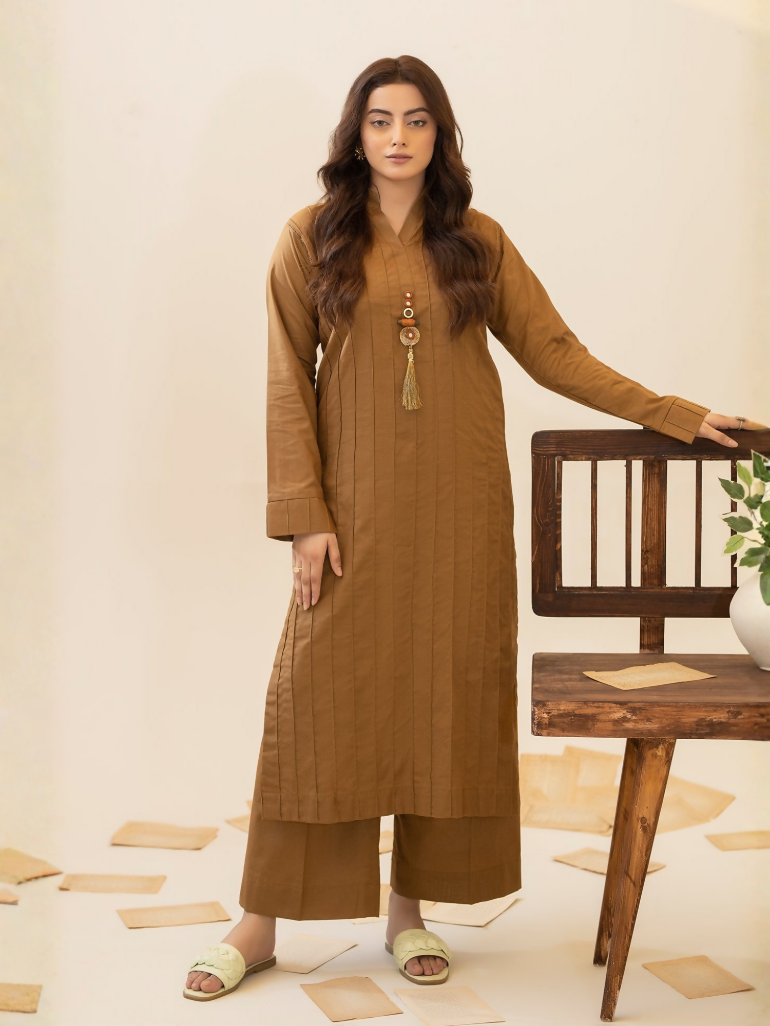 Mannat Clothing Winter-Basics'25 Light Khaddar Stitched Suit-Aria