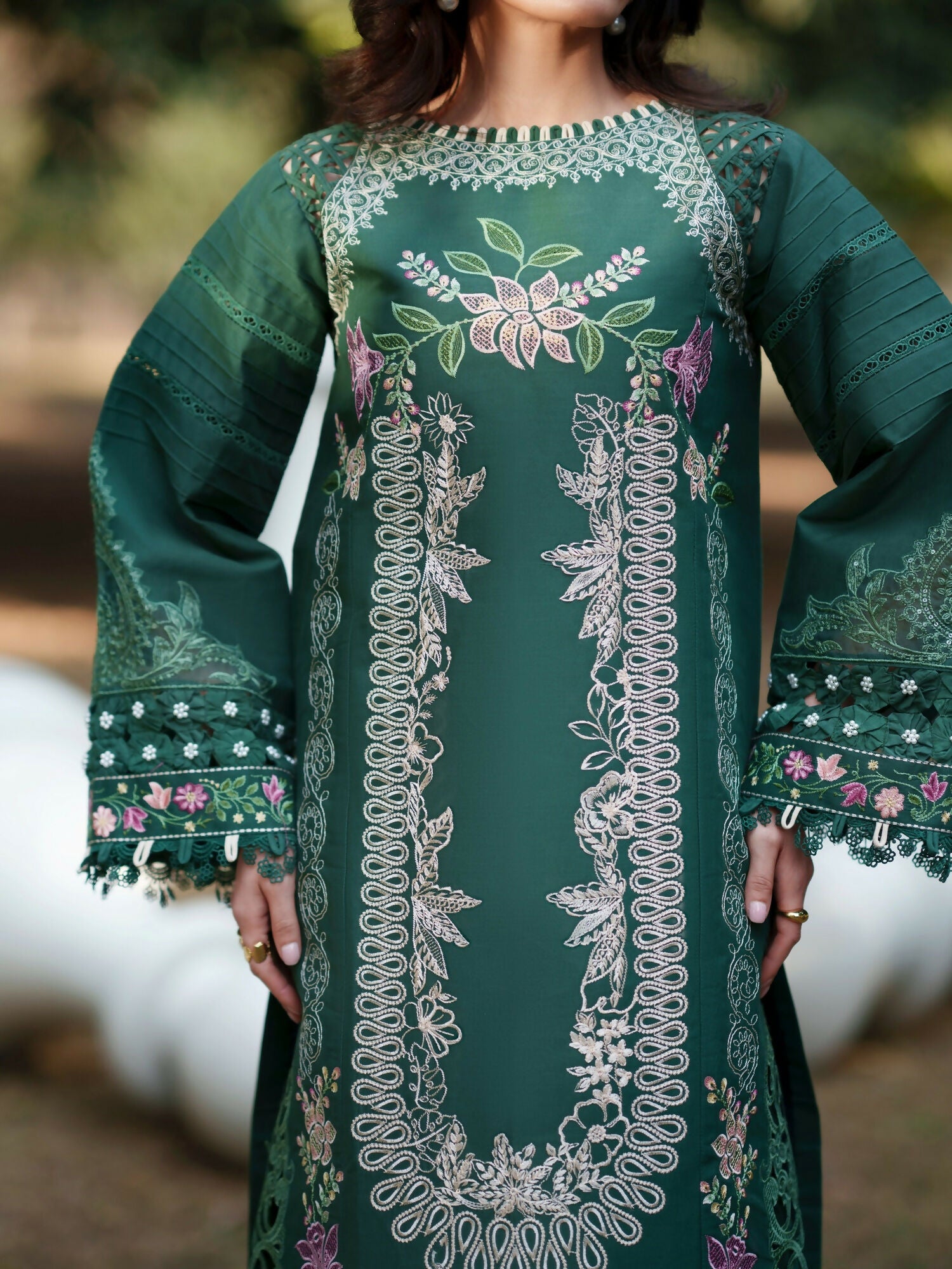 Parishay Summer Queen Lawn Embroidered Unstitched 3-Piece Suit-SQ-15