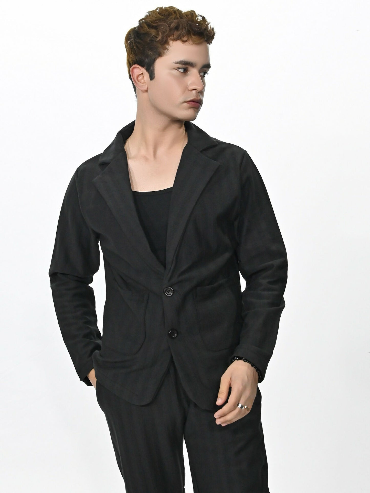 Jupiter Celebrity Self Textured Casual Pant Coat-14866