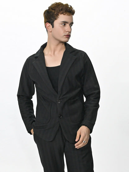 Jupiter Celebrity Self Textured Casual Pant Coat-14866