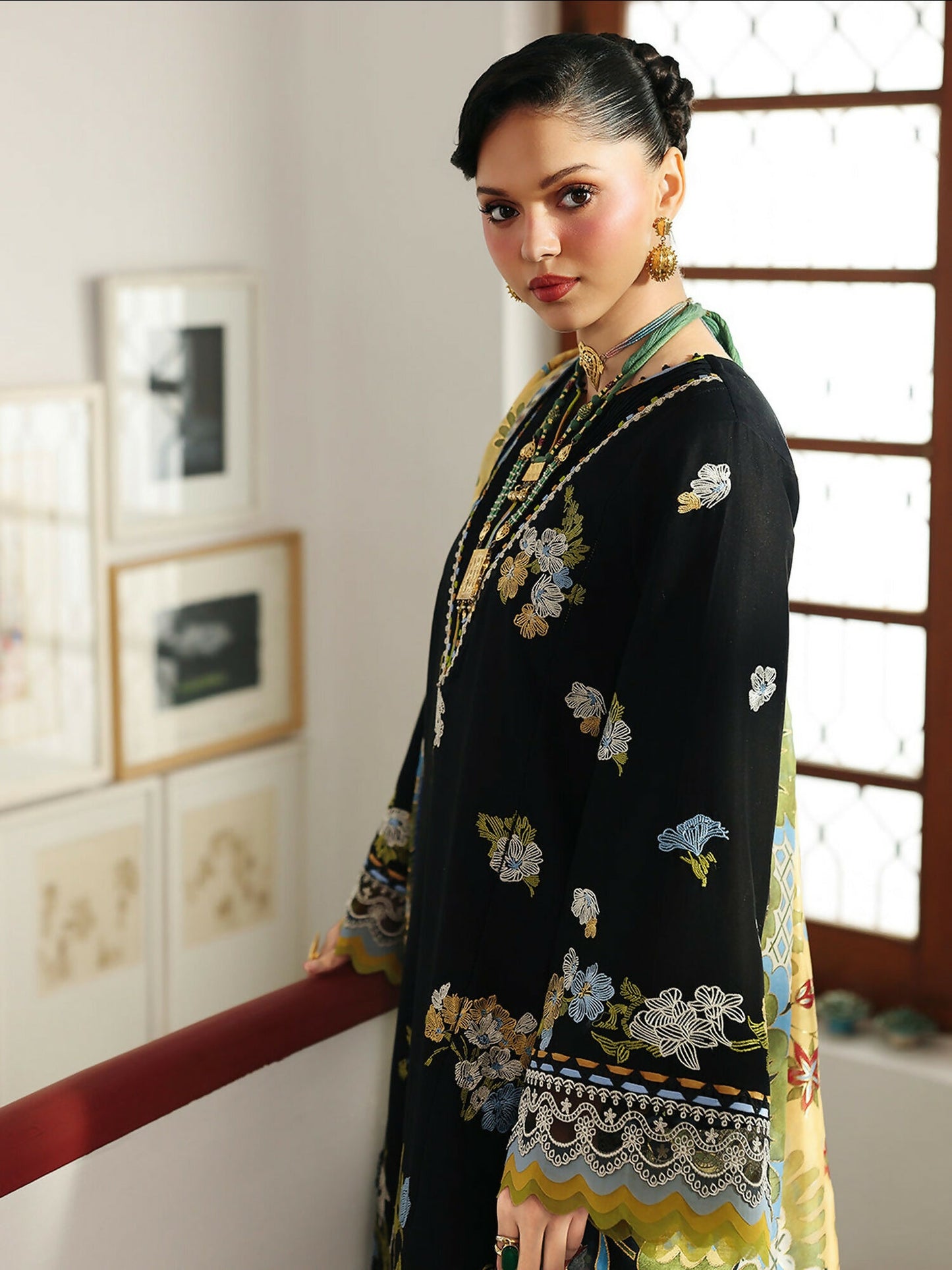 Binilyas Lumina Summer Lawn Embroidered Unstitched 3-Piece Suit-L71-B