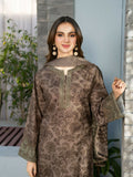 Panache Apparel Fiona SS'25 Cambric Lawn Embroidered Stitched Suit-Fawn