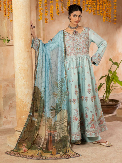 Shurooq Kanpur 1912 Silk Embellished Pishwas-Qutub Minar