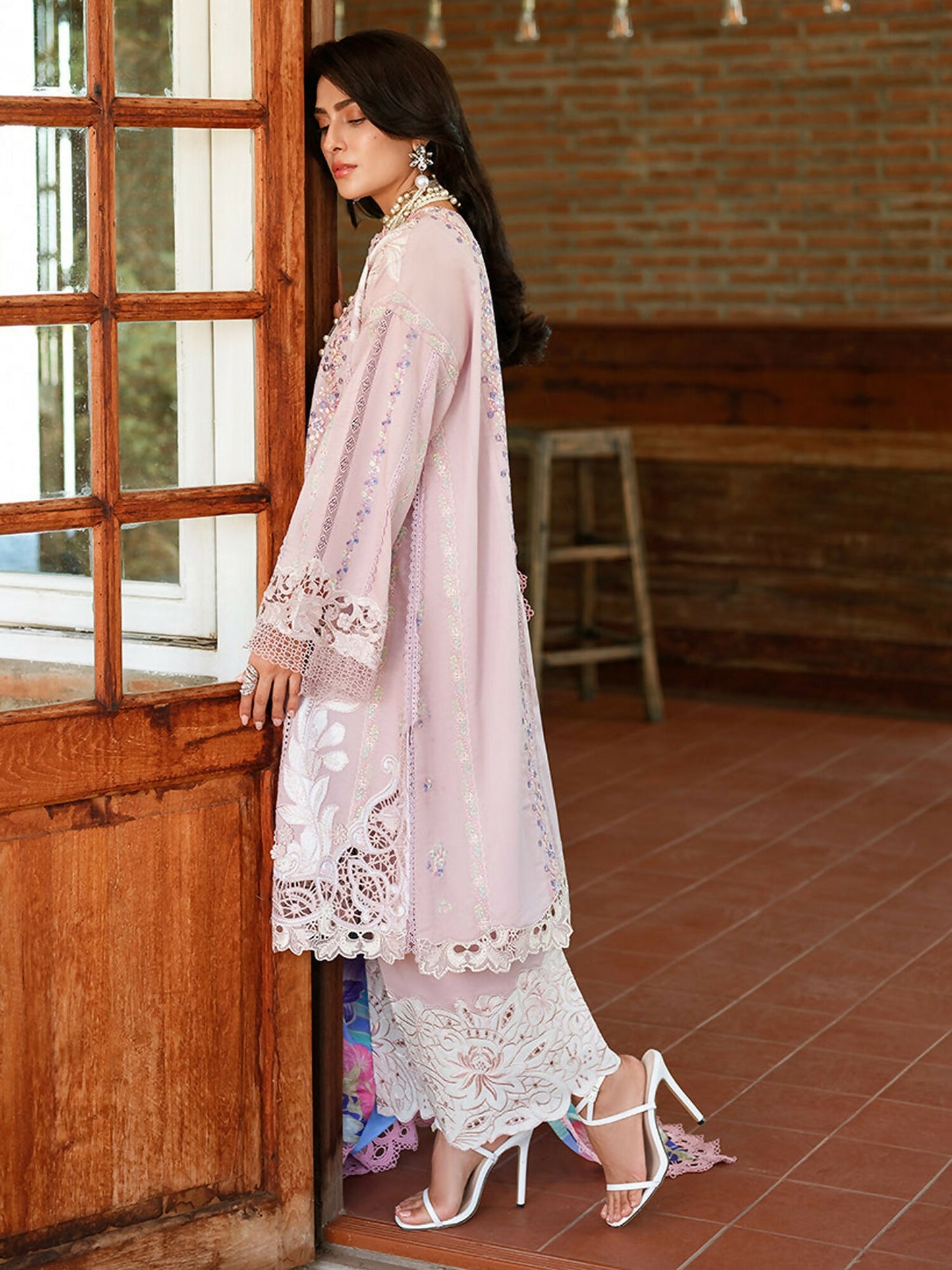 Mushq A Moi Luxury Lawn Embroidered Unstitched 3-Piece Suit-Opulent Whisper