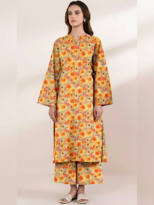 Bin Shaukat Khaddar Printed Unstitched 2-Piece Suit