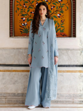 Blue Panache Apparel Noor Mahal Cotton Printed Stitched Suit-Zaanaya