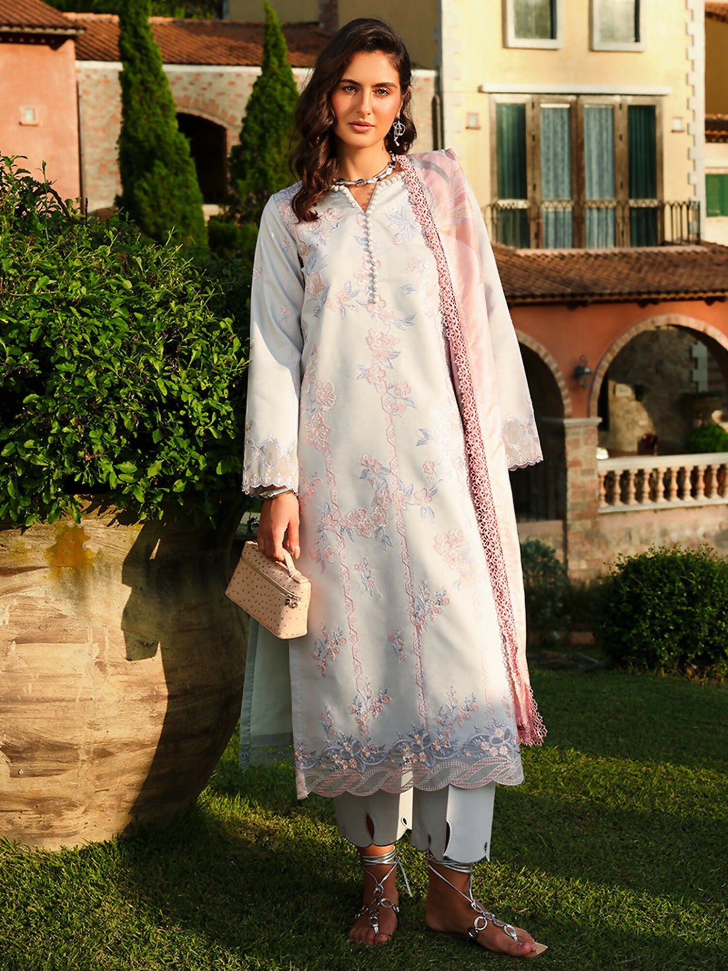 Rang Rasiya Florence Summer Edit'26 Lawn Embroidered Unstitched 3-Piece Suit-Alizeh