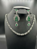 H&A Jewellery One Carat Silver Rhodium Plated Jewellery Set