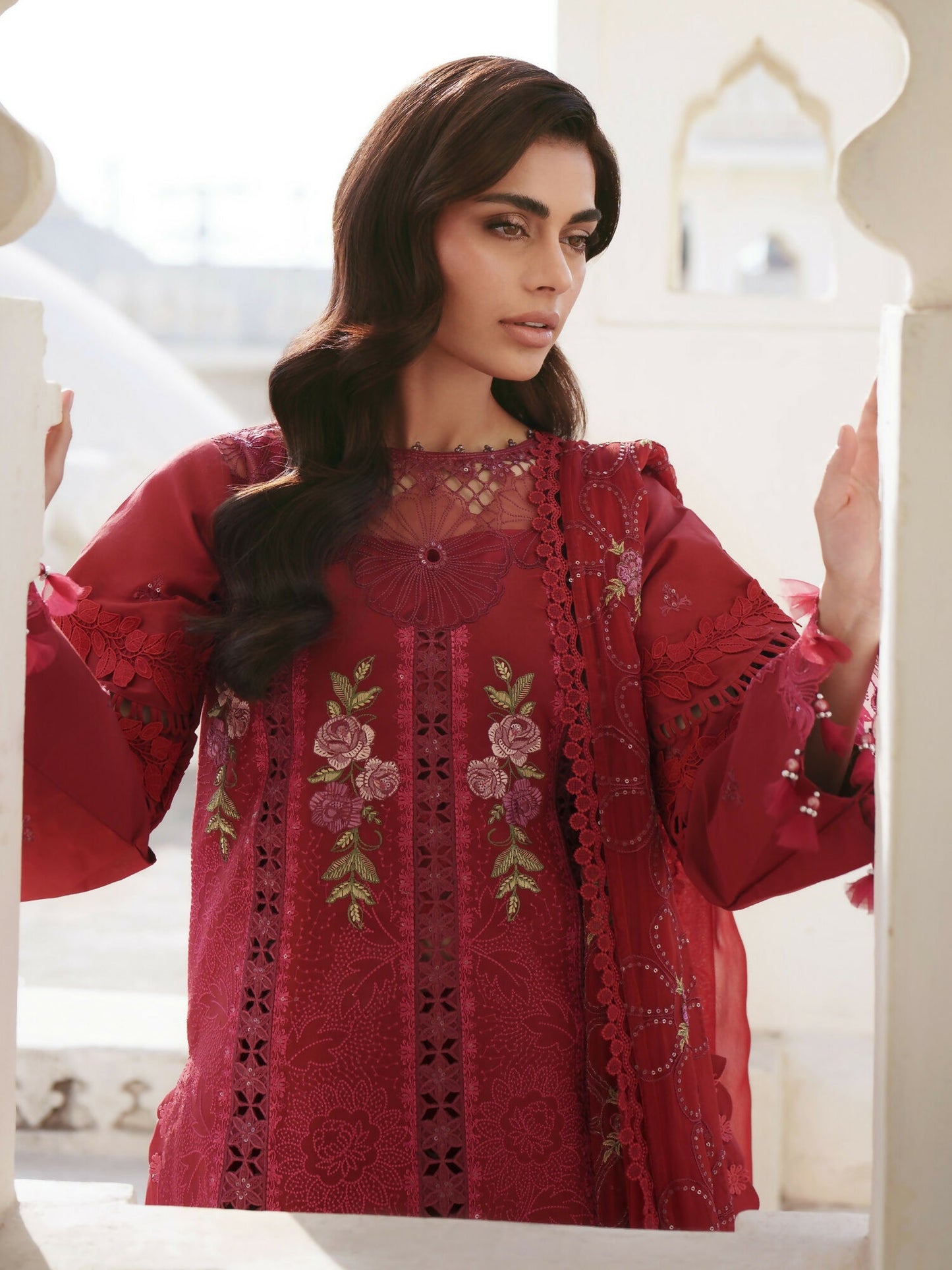 Parishay Shangrila Lawn Embroidered Unstitched 3-Piece Suit-SLA-12