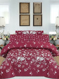 Salonika Printed 3 Piece King Bedsheet Set-139