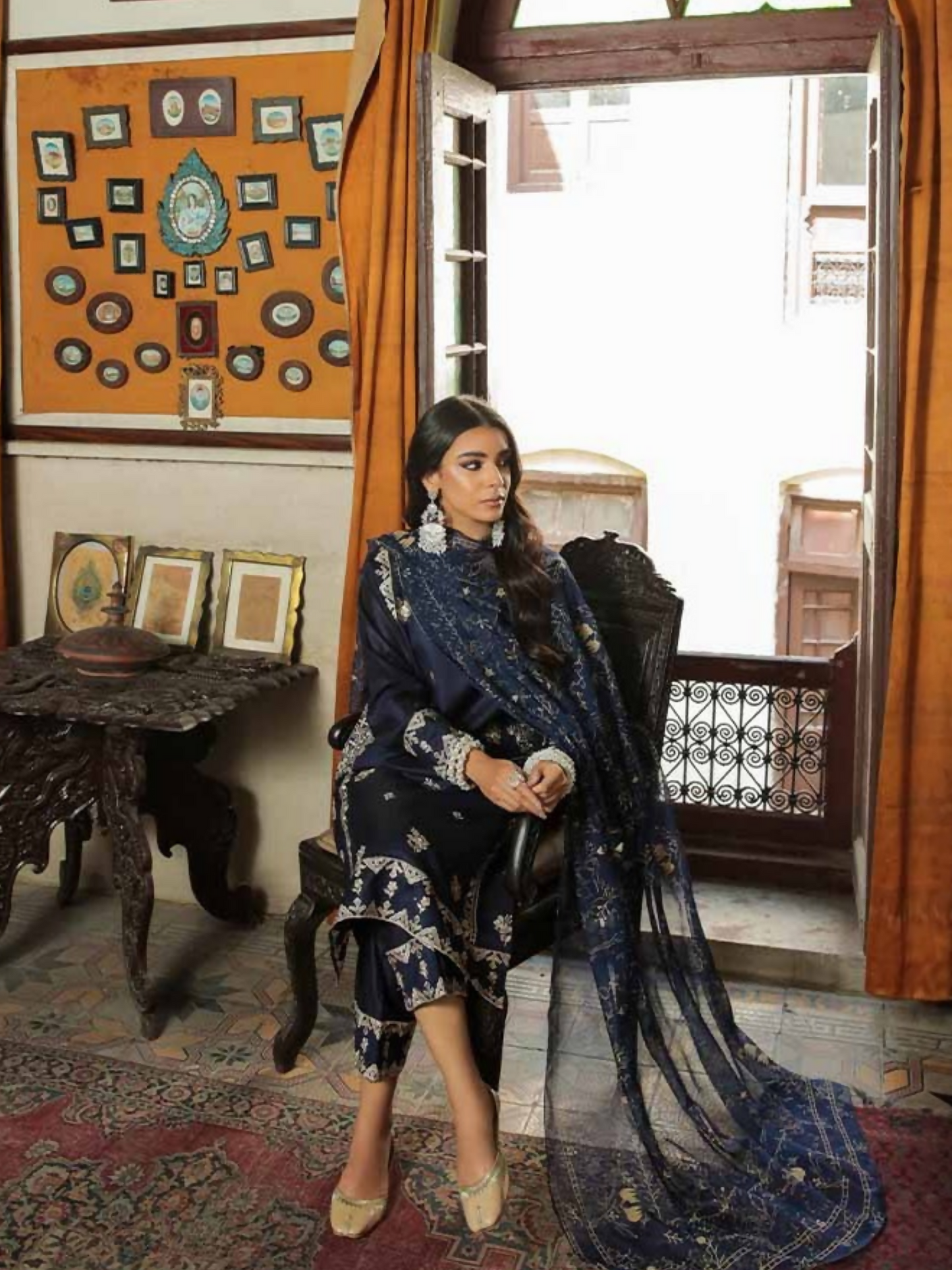 Panache Apparel Cotton Embroidered Stitched 2-Piece Suit-Zeenat