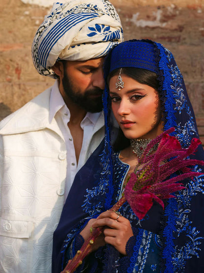 Mahnur Gul Luxury Lawn'26 Embroidered Unstitched 3-Piece Suit-G-003