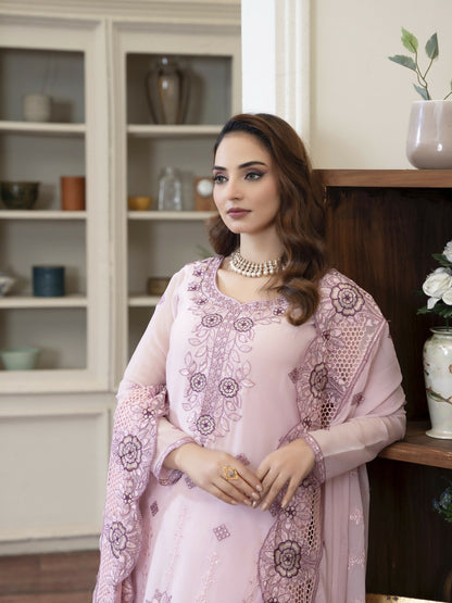 Noori Chiffon Embroidered Unstitched 3-Piece Suit