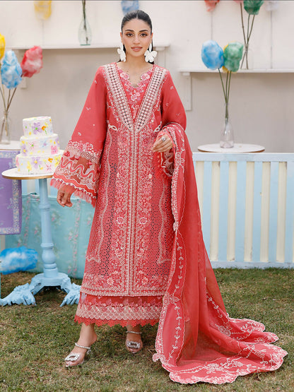 Binilyas Carnival Lawn Embroidered Stitched 3-Piece Suit-32-A