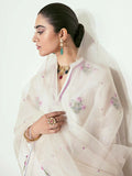 Hussain Rehar Basic Not Basic 2 Raw Silk Embellished Stitched 3-Piece Suit-Conifer