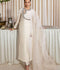 Hussain Rehar Moon In The Golden Cup Raw Silk Embellished Stitched 3-Piece Suit-Yakomoz