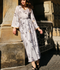 Panache Apparel Silk Printed Dress-Aroma
