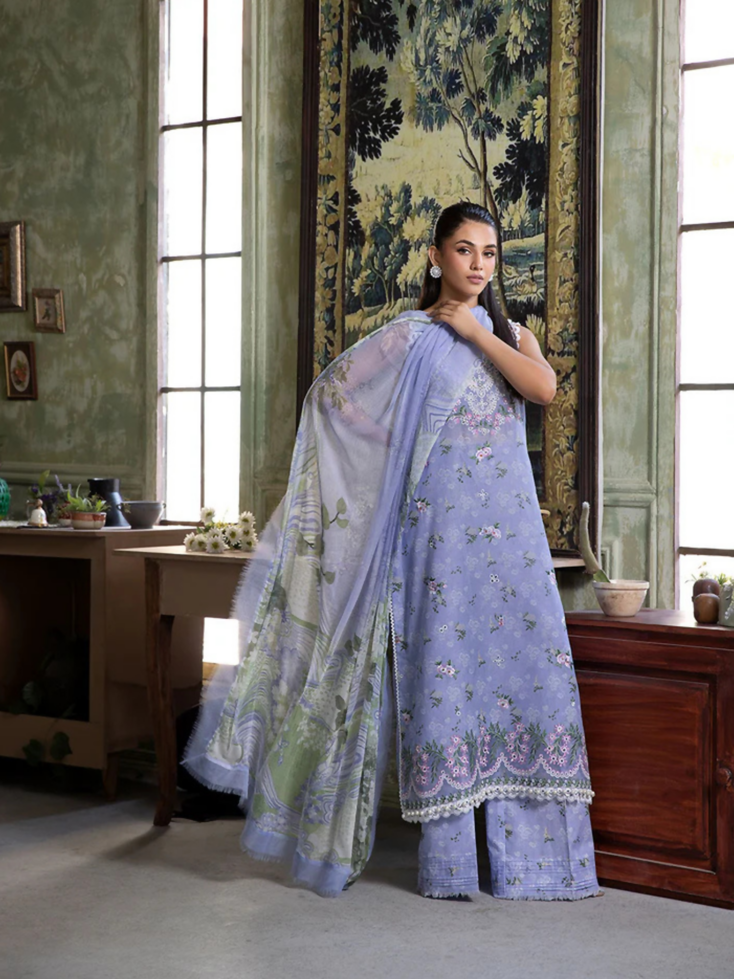 Sobia Nazir Vital'25 Lawn Embroidered Unstitched 3-Piece Suit-VT25V2-7A