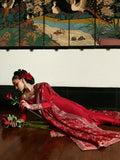 Hussain Rehar The Scent Luxury Pret SS'25 Raw Silk Embellished 3-Piece Suit-Zephira