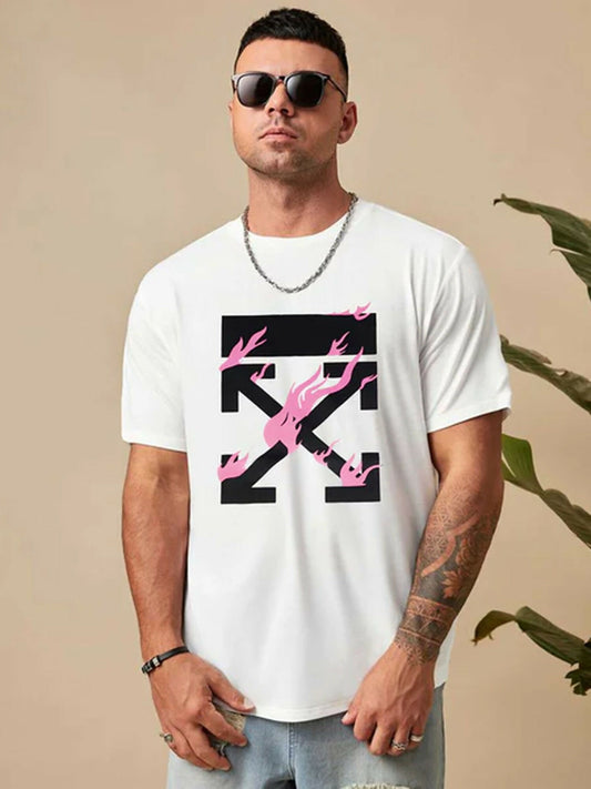 White Jupiter Printed Jigsaw Puzzle Graphic Tee-Shirt-14458