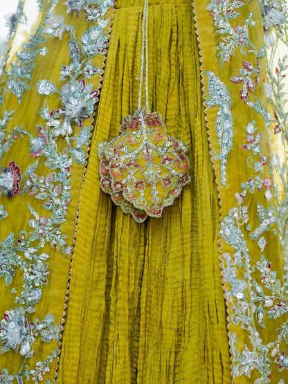 Shiza Hassan Lillian Wedding Formals Organza Embellished Stitched 3-Piece Suit-Floraison