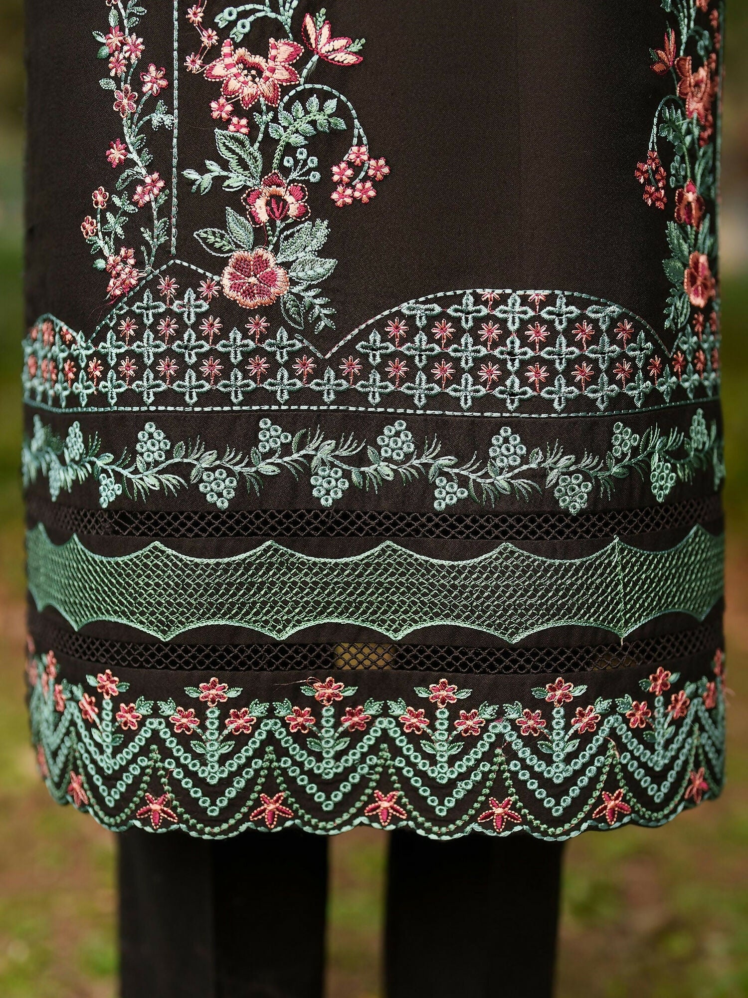 Panache Apparel Linen Embroidered Stitched Suit-Nehan