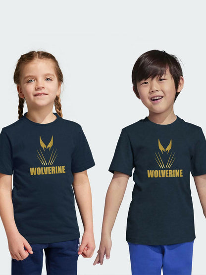 Kids cotton single jersey tee with crew neck and open hem bottom, made from soft and breathable fabric.