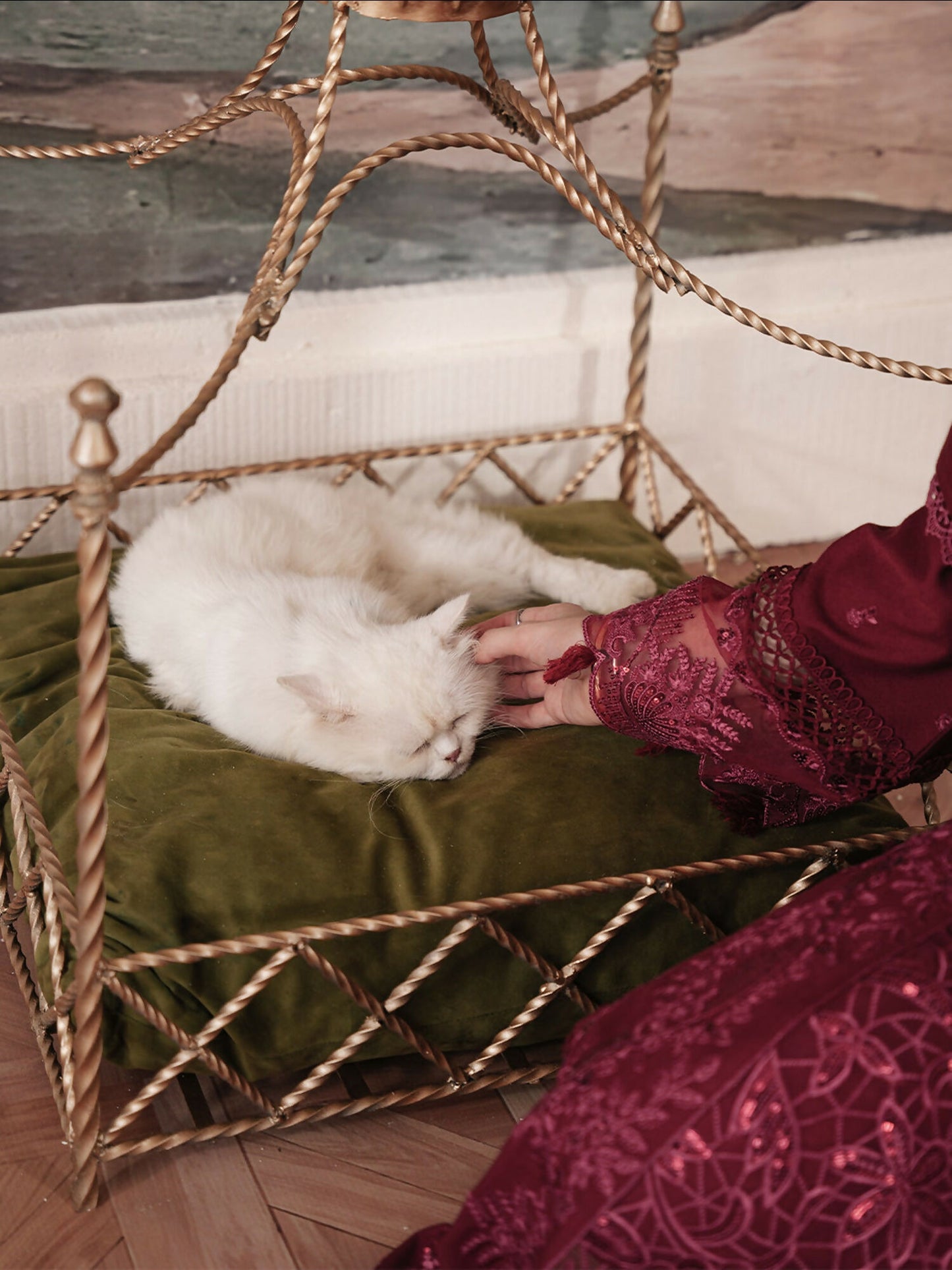 Mahnur Secret Garden Karandi Embroidered Unstitched 3-Piece Suit–SG-006