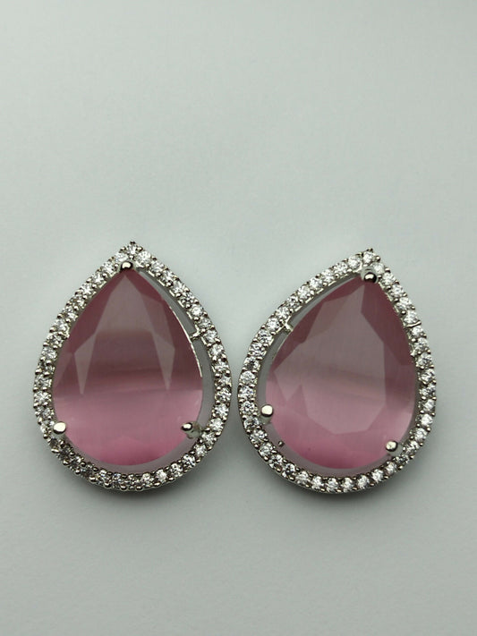 H&A Jewellery One Carat American Diamond Stud Earrings