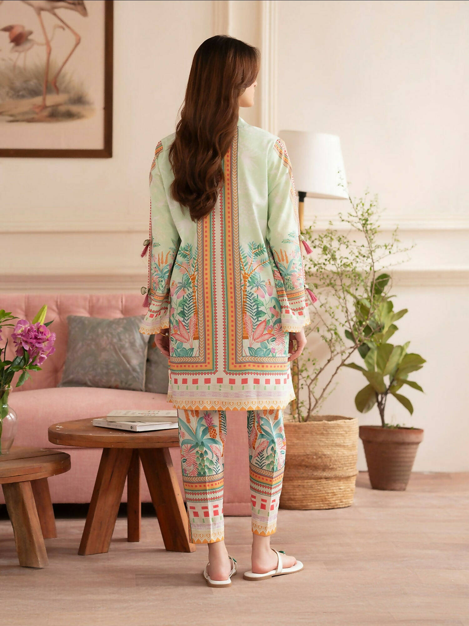 Mahnur Noir Lawn'26 Printed Co-Ord Set-N-06