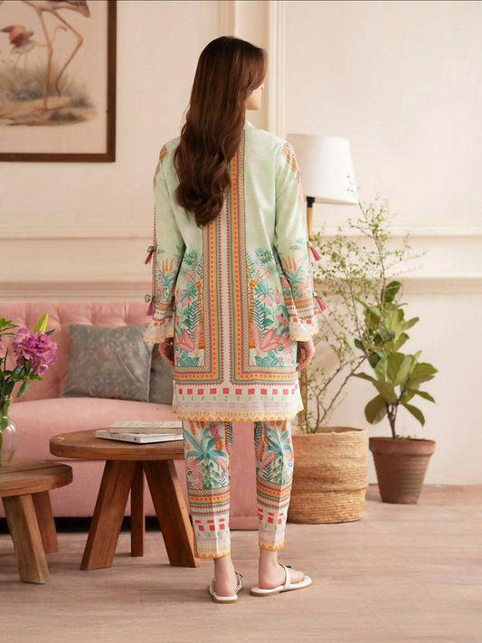 Mahnur Noir Lawn'26 Printed Co-Ord Set-N-06