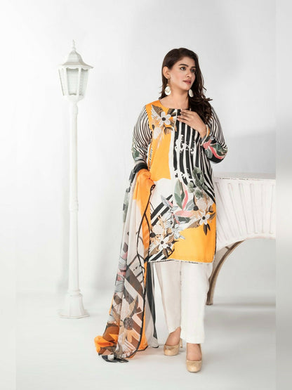 Imran Aftab Aura Summer Lawn Printed Stitched 3-Piece Suit-IALC 02