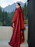 Maria B Slub Khaddar Printed Unstitched 3-Piece Suit- 506 - B