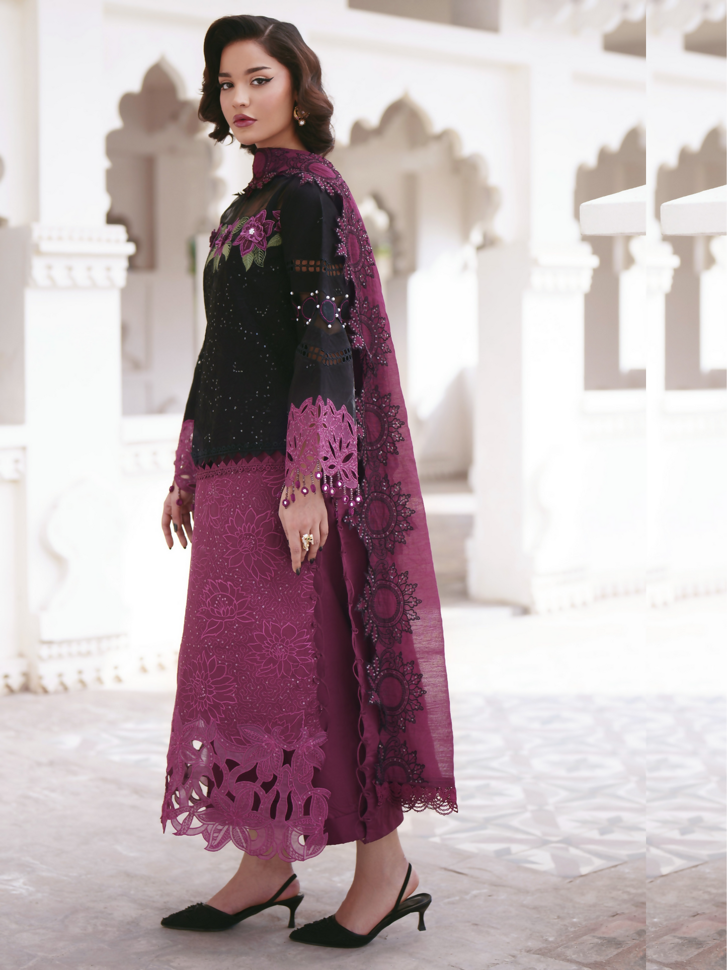 Parishay Shangrila Lawn Embroidered Unstitched 3-Piece Suit-SLA-02