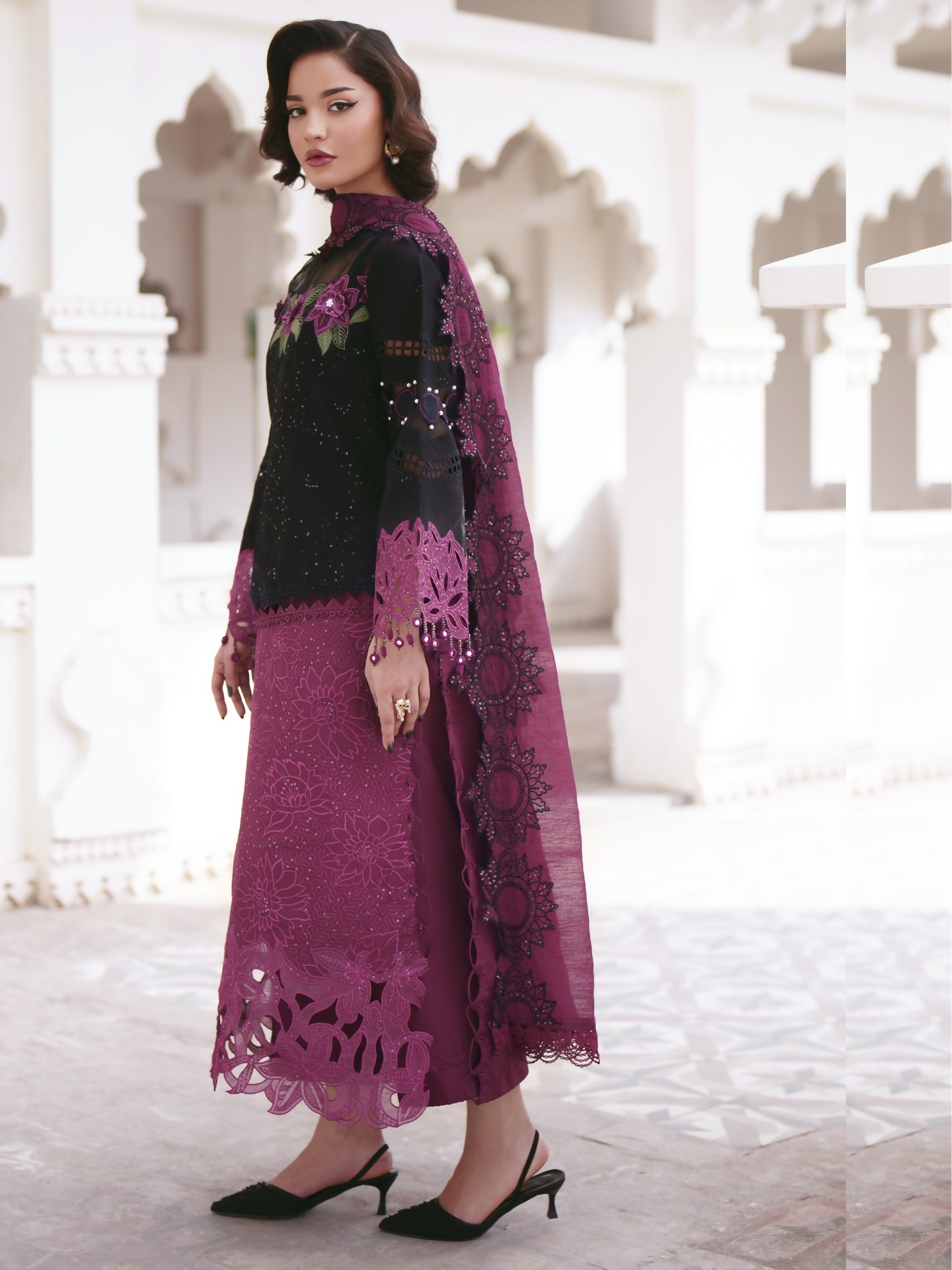 Parishay Shangrila Lawn Embroidered Unstitched 3-Piece Suit-SLA-02
