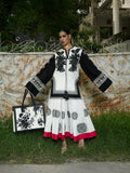 Jugnu By Hussain Rehar Mono'25 Cotton Embroidered Stitched 2-Piece Suit-Nayati