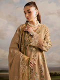 Mahnur Kaia Slub Linen Embroidered Unstitched 3-Piece Suit-K- 04