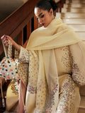 Hussain Rehar The Scent Luxury Pret SS'25 Raw Silk Embellished 3-Piece Suit-Ciel