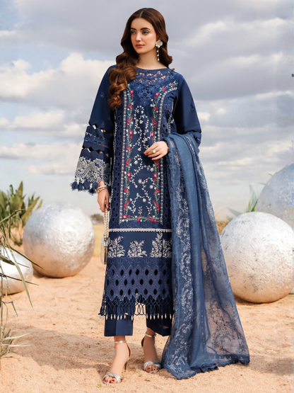 Parishay Shangrila Lawn Vol 2 Embroidered Unstitched 3-Piece Suit-ANG-08