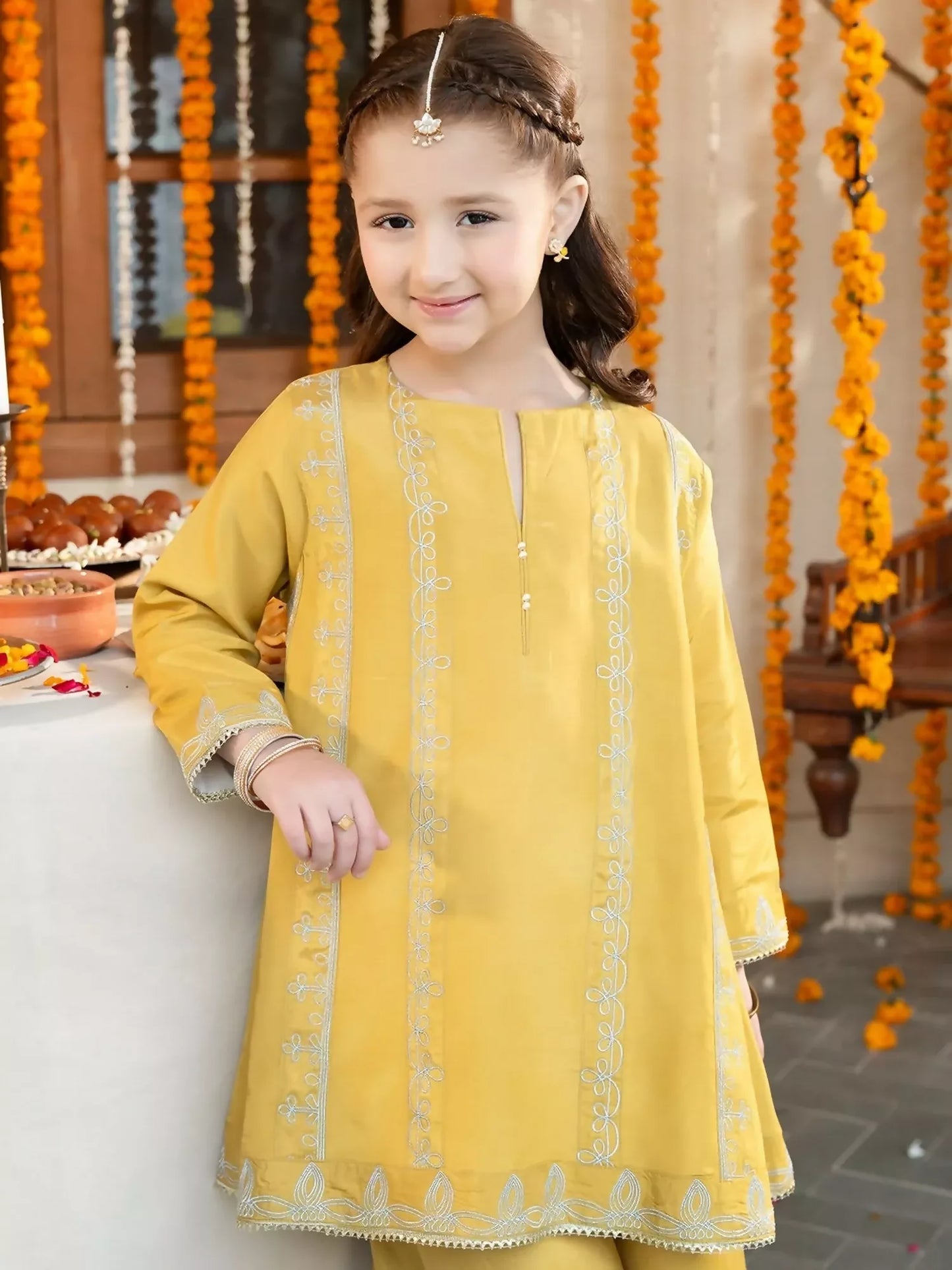 Panache Apparel Noore Eid Edit Sheesha Silk Embroidered Stitched Suit-Hoor
