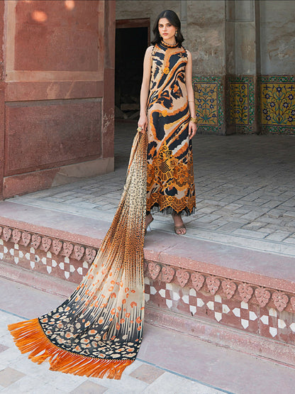 Binilyas Naqsh Naaz Luxury Lawn Embroidered Unstitched 3-Piece Suit-2086-B