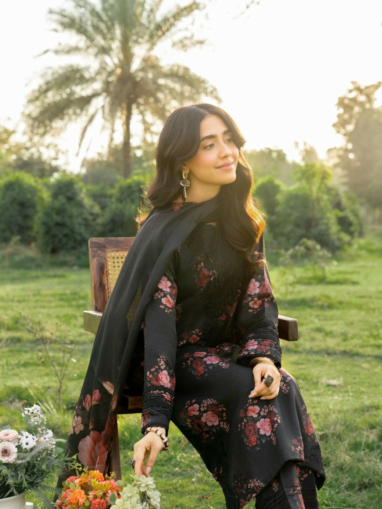 Panache Apparel Serenity Lawn Embroidered Stitched Suit-Nocturne