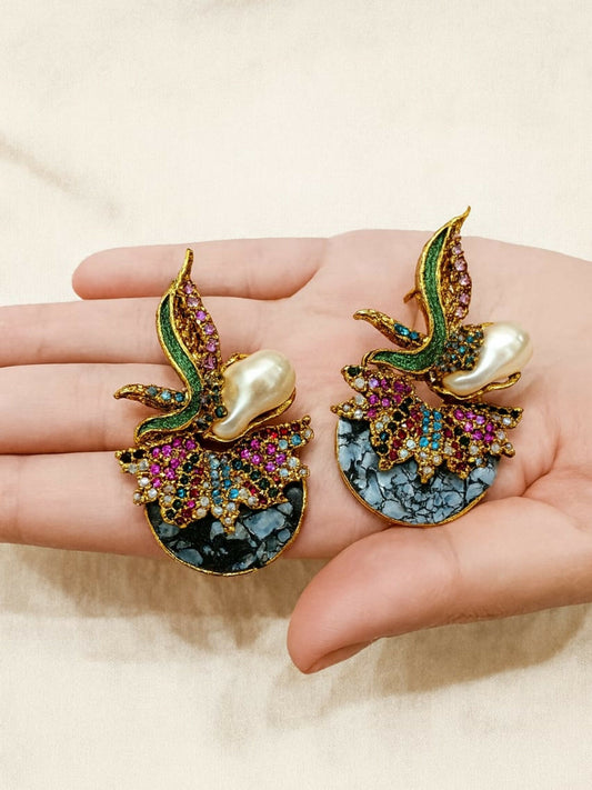 Durwaj's Statement Earings-DW-007