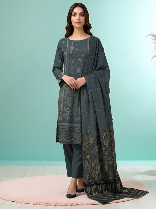 Bin Shaukat Vol 65 Bana Dora Lawn Embroidered Unstitched 3-Piece Suit