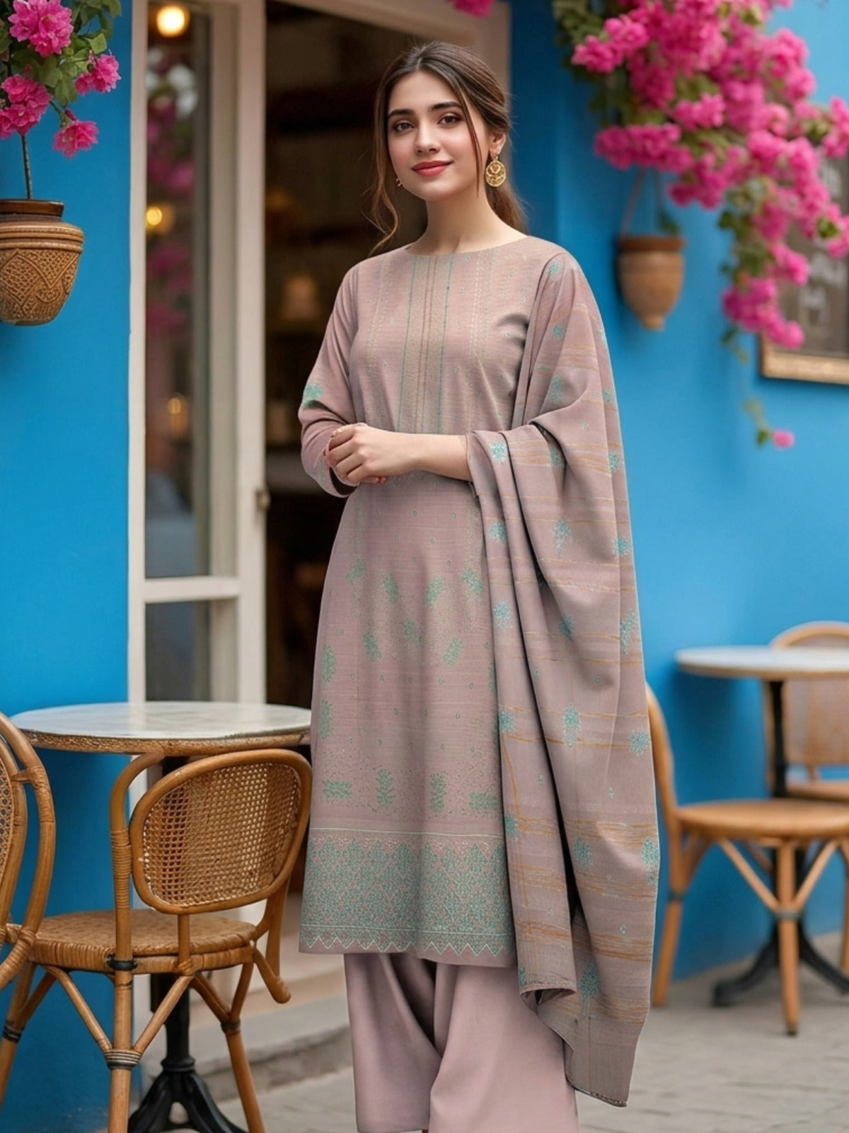 Bin Shaukat R Shine Vol 70 Bana Dora Lawn Embroidered Unstitched 3-Piece Suit