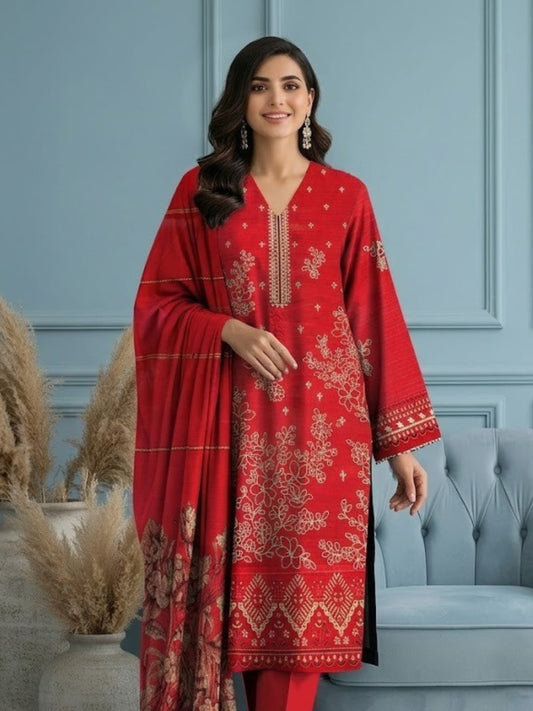 Bin Shaukat Vol 64 Bana Dora Lawn Embroidered Unstitched 3-Piece Suit